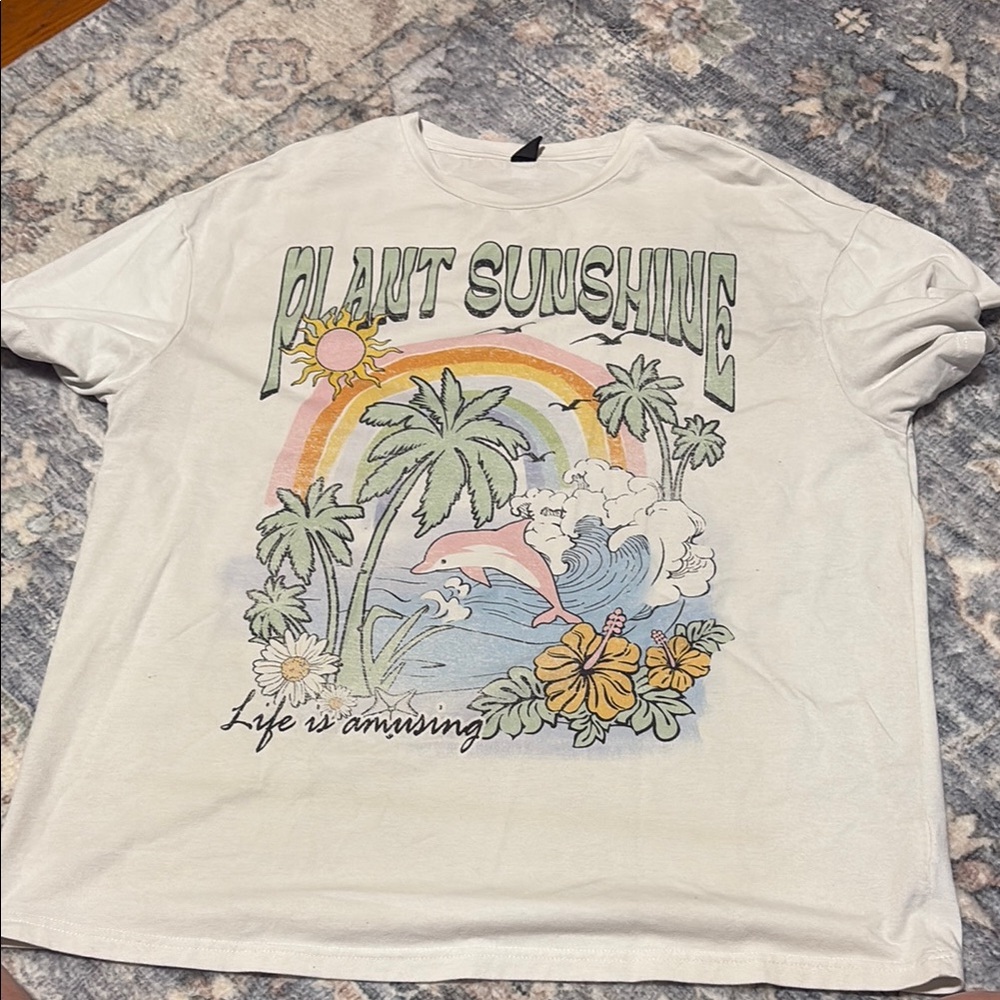SHEIN Cream Casual Tee